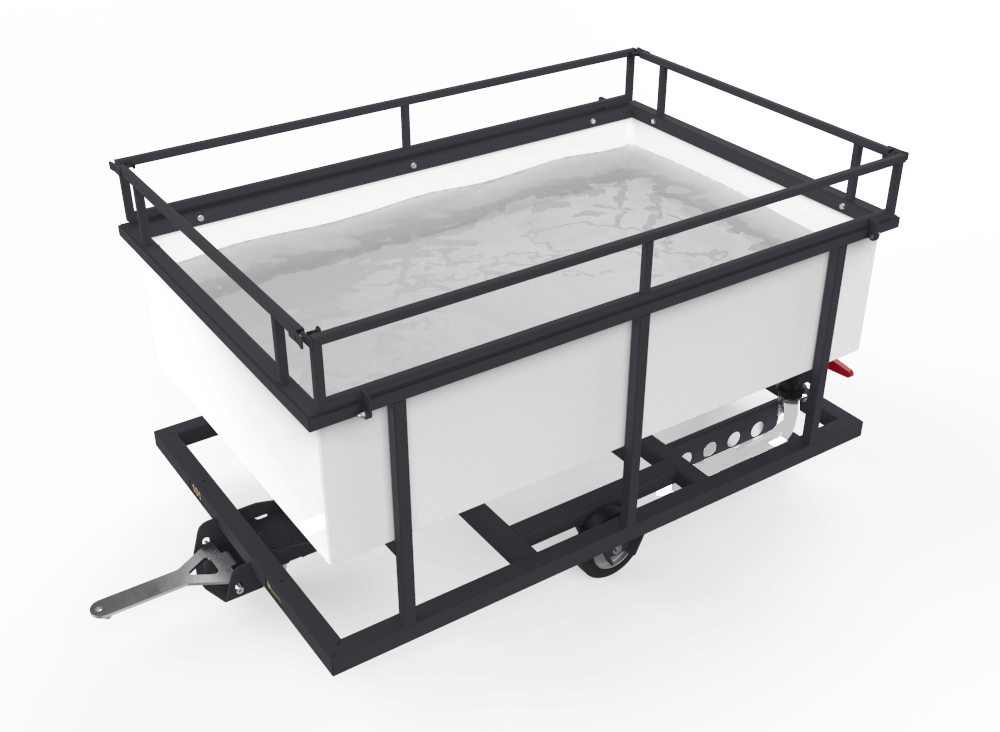 Transport cart with water tank
